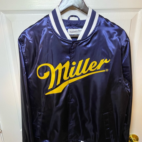 Mitchell & Ness Jackets & Coats Mitchell And Ness Rare Miller Beer